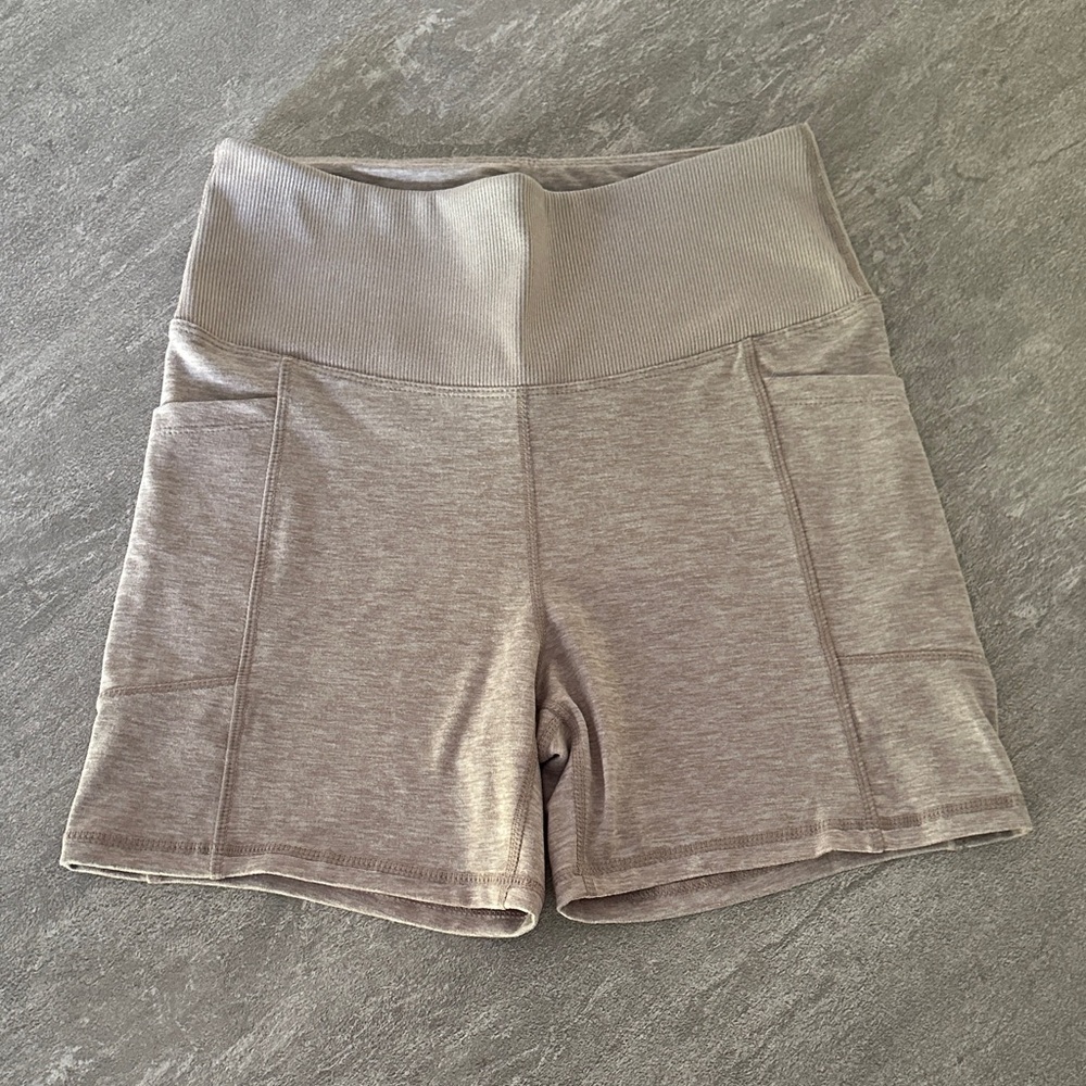 Zobha Women's Taupe Bike Shorts